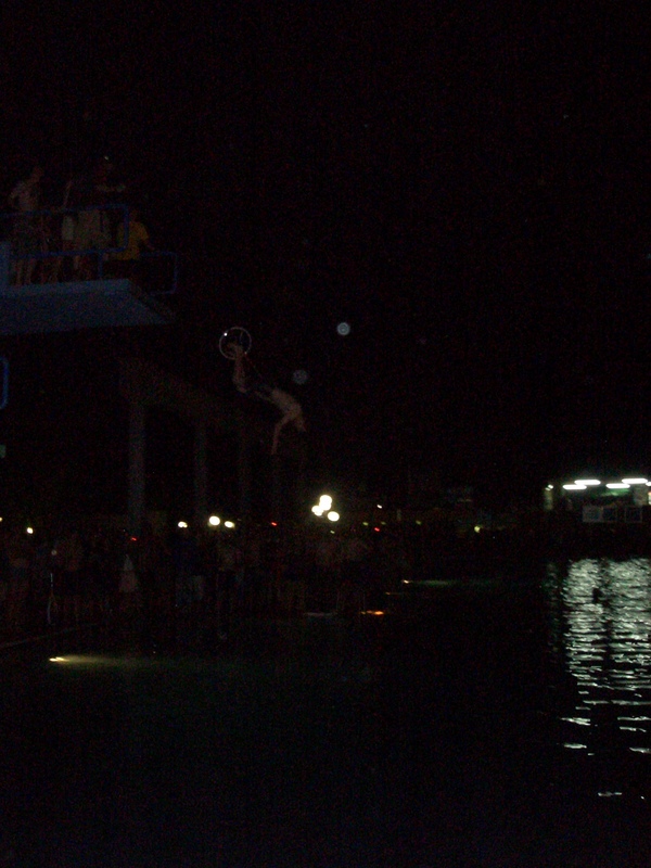 Unicycling off the 5m diving board