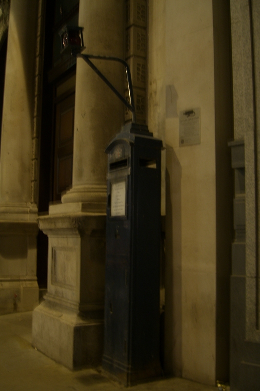 Police Box, with lantern