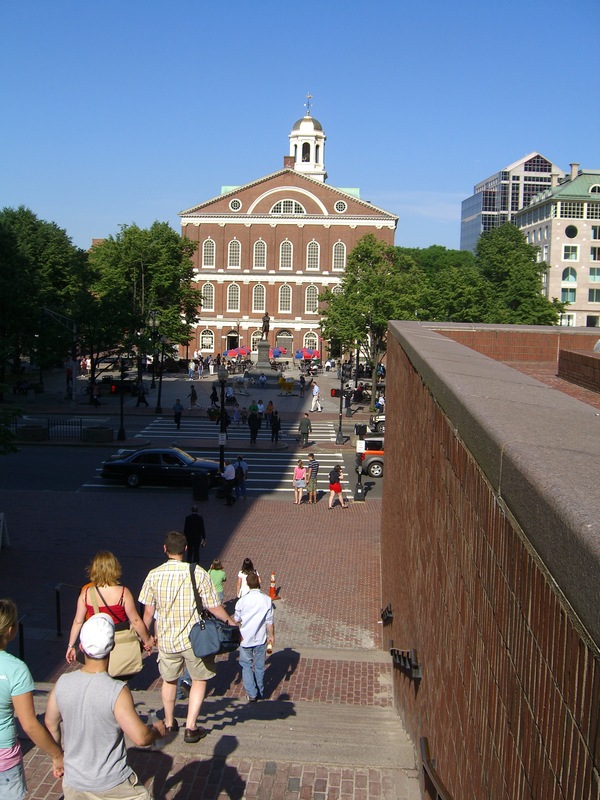 Leading down to Faneuil Hall