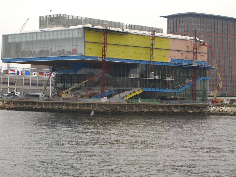 Colourful building on Fan Pier