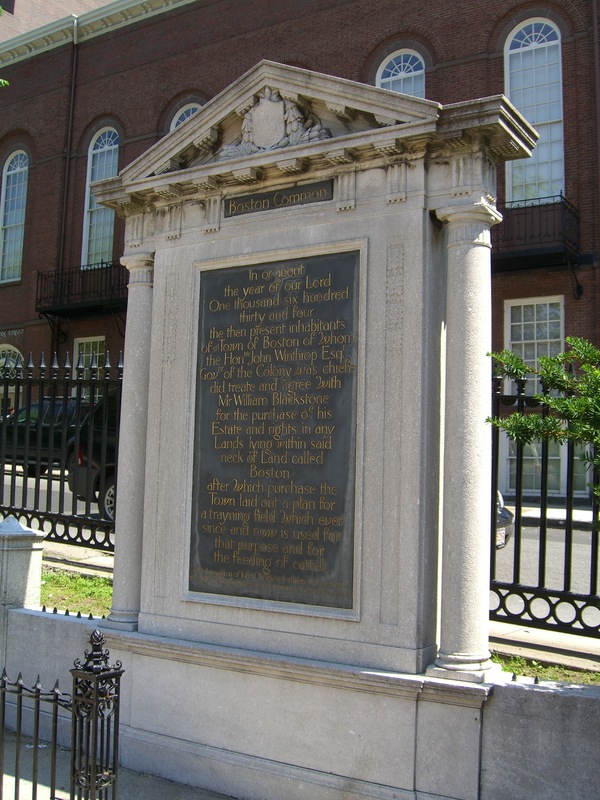 The dedication of Boston Common