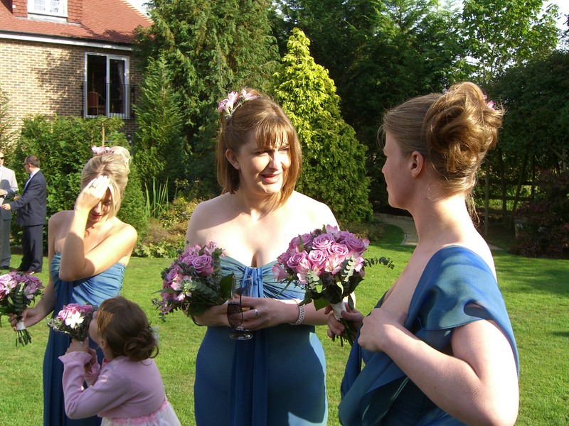 Myf, Bethan, Charlie and Sam, all four bridesmaids