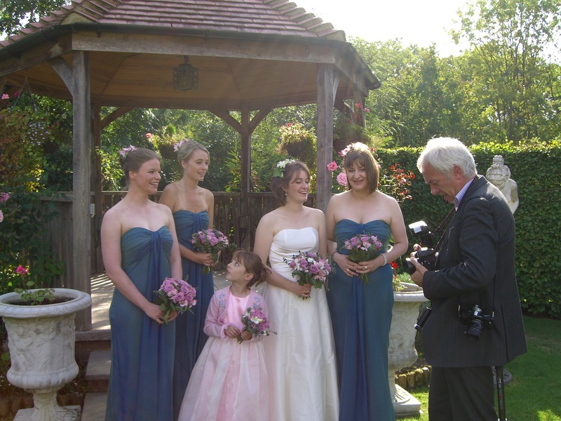The bridal party and the official photographer