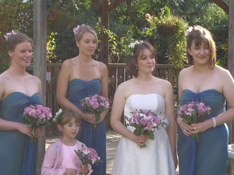 The bridal party, close up