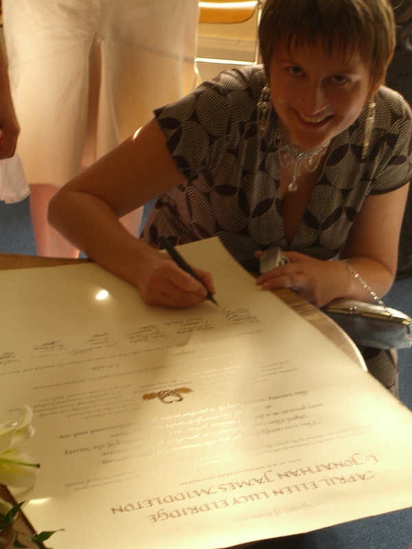 Signing the certificate